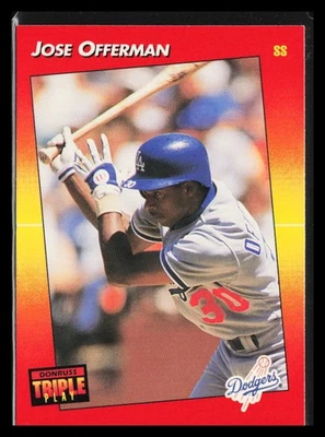 1992 Triple Play Jose Offerman #153 - Image 1 of 2