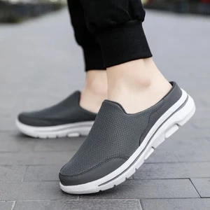 2025 Men’s Summer Slippers Breathable Indoor Outdoor Slides Thick Sole Sandals - Picture 1 of 10
