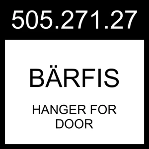 IKEA BARFIS BÄRFIS Hanger For Door Adjustable 505.271.27 - Picture 1 of 1