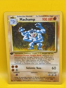MACHAMP ( 8/102 ) 1st Edition Holo 1999 Wizards Pokemon Card - Imagen 1 de 17