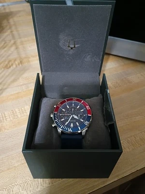 BULOVA 98A288 PEPSI BEZEL CHRONOGRAPH QUARTZ WATCH - Image 1 of 4