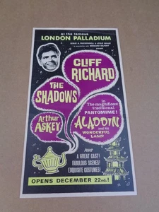 Cliff Richard & Shadows - Aladdin - 1964 London Palladium Handbill - Picture 1 of 2