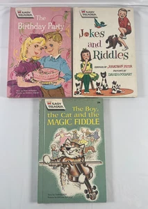 Lot of 3 Wonder Books Easy Reader 1963 1964 The Birthday Party, Jokes and Riddle - Picture 1 of 14
