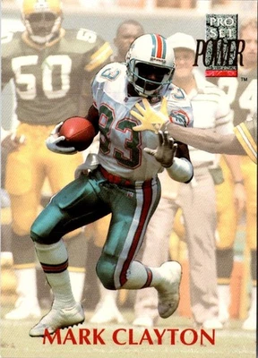 1992 Pro Set Power Mark Clayton #183 Miami Dolphins Football Card - Image 1 of 2
