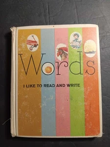 1963 Words I Like to Read & Write O'Donnell Townes Harper & Row EX LIBRARY HC  - Picture 1 of 5