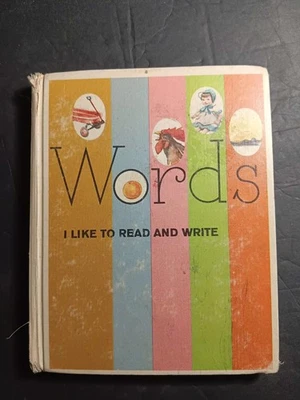 1963 Words I Like to Read & Write O'Donnell Townes Harper & Row EX LIBRARY HC  - Image 1 of 4