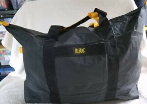 Bill Blass ~ Collapsible Duffle Bag ~ Nylon ~ Black ~ Large ~ 26in x 17 in 