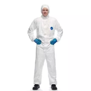 Disposable Coverall/Hood Protective Clothing XL White Micromax Valmy NS 428 - Imagen 1 de 4
