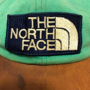 Vintage 80's The North Face Cap Leather Made In Japan Cap green F/S from JP - Picture 1 of 8