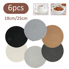 6Pcs Cup Mat Absorbent Cup Pad Heat-Resistant Table Mat Woven Cotton Rope 