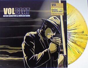 VOLBEAT GUITAR GANGSTERS & CADILLAC BLOOD LTD Bronze/Yellow Black Splatter Vinyl