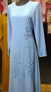 Womens Muslim Dress Long sleeve Maxi Dress - Picture 1 of 4