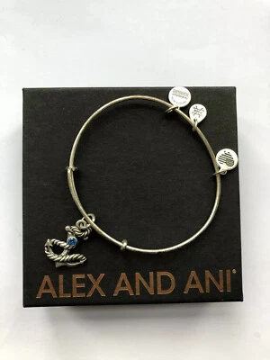 Alex and Ani Armband Armreifen Anker Silber Anchor Charm Bangle - grounded, OVP - Bild 1 von 4