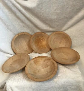 JUEGO de colección de 6 tazones de cocina de madera, tazones para ensaladas - Imagen 1 de 12