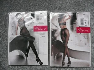 2 Pairs FIORE BIKINI BRIEF TIGHTS Lena & Klara - Black - Picture 1 of 3