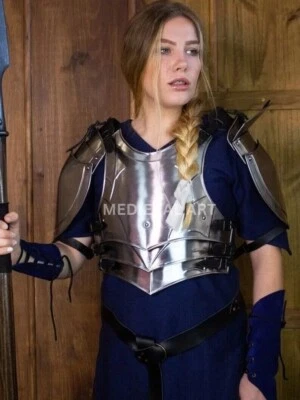 Medieval Knight Lady Armor, Fantasy Female Armor Costume, Cosplay, Larp Armor - Image 1 of 4