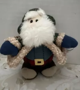 Gund Clausland Santa Ornament 90’s plush decoration 88624 Christmas Holidays 5” - Picture 1 of 8