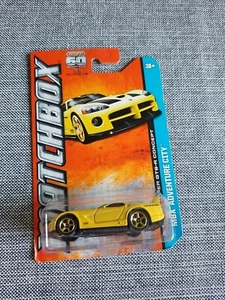 2013 Matchbox DODGE VIPER GTS-R CONCEPT Yellow 29/120 LITTLE BEND Adventure City - Picture 1 of 9