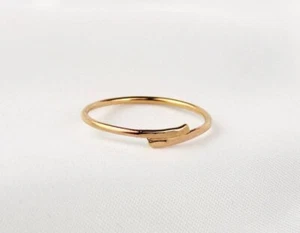 Rose Gold Ring, 14k Rose Gold Filled Ring, Wrap Ring, Thin Ring, Dainty Rose - Picture 1 of 3
