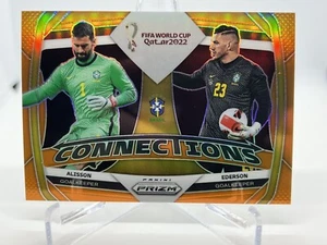 Alisson Ederson 2022 Prizm Weltmeisterschaft #16 Anschlüsse orange PRIZM SP/25 Brasilien - Bild 1 von 2