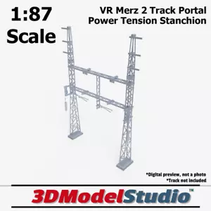 VR Victorian Railways Merz 2 Trk Portal Tension Stanchion (Power) HO 1:87 Scale - Picture 1 of 5