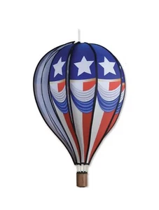 Hot Air Balloon Wind Spinner Vintage Patriotic - 22" Large Colorful # 25744 - Picture 1 of 3