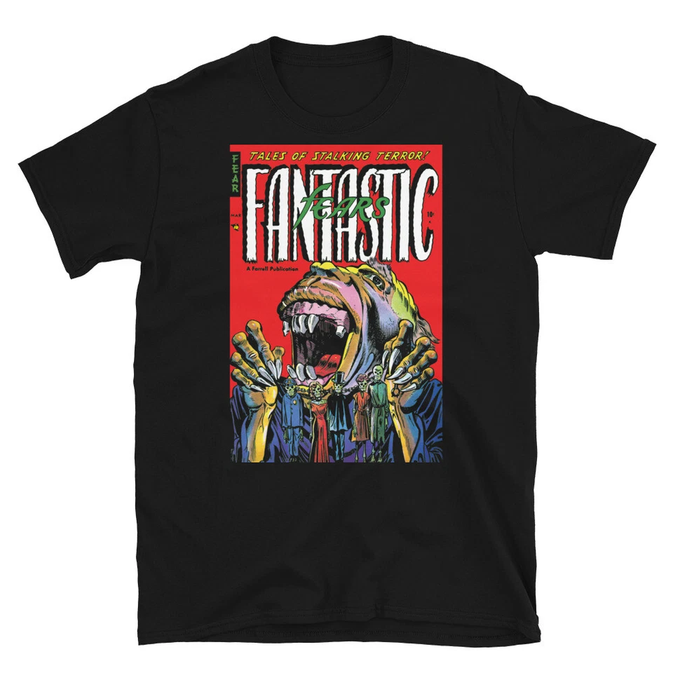 Fantastic Fears No. Camiseta unisex manga corta negra 6 (marzo 1954) Foto 1 de 1