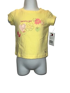 Neu mit Etikett Mädchen Tommy Hilfiger gelb blumig Tommy Mädchen Top 3-6 Monate - Bild 1 von 1
