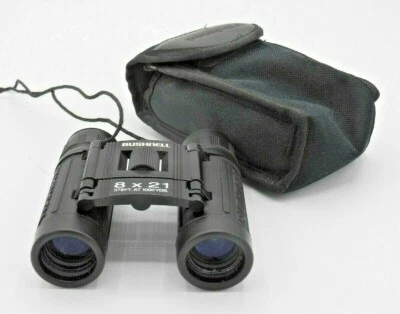 Black Compact Bushnell 8 x 21 Binoculars - Image 1 of 2