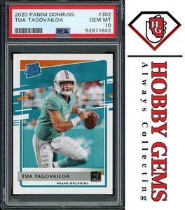 TUA TAGOVAILOA PSA 10 2020 Panini Donruss RC #302 *Cantidad disponible* - Imagen 1 de 2