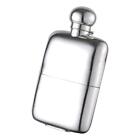 ANTIQUE - Sterling Silver - HIP FLASK - Drew & Sons - London 1895
