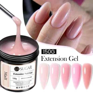 Gel de extensión de uñas 150 g gel UV gel duro para uñas gel de construcción autonivelante - Imagen 1 de 43