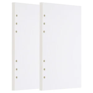 A5 Blank Refill Paper, Loose Leaf Paper 6 Hole, 160 Sheets/320 Pages - Picture 1 of 7