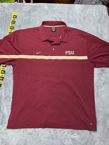 Vintage Nike Team Apparel Poloshirt Florida State University Herren XL Dri Fit - Bild 1 von 18