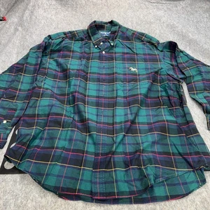 Ralph Lauren Polo Men's XXL Green Plaid Cotton Blake Shirt - Picture 1 of 9