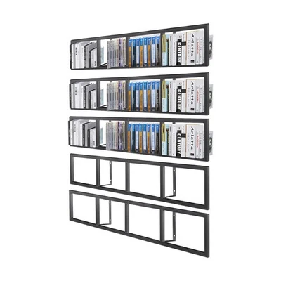 2x Floating Shelf Wall Mount CD DVD Rack Media Storage Organizer Shelves Large - Image 1 of 4