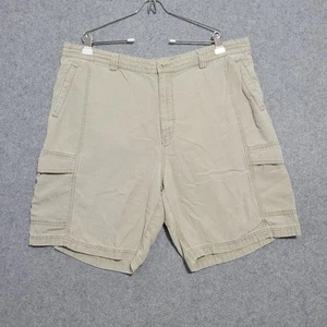 Tommy Bahama Shorts Mens 42 Beige Relax Cargo Tencel-Cotton Utility 90s Y2K Gorp - Picture 1 of 15