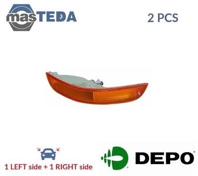 212-1666R-UE INDICATOR LIGHT BLINKER LAMP PAIR FRONT LORO 2PCS NEW - Image 1 of 4