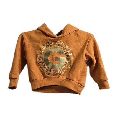 Sudadera con Capucha GUESS Niños Naranja Dorado Logo Forever Talla S(4) Niño Foto 1 de 4