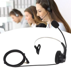 H360‑3.5 3.5mm Telephone Headset Noise Cancelling Business Headsets With Mic CB - Zdjęcie 1 z 22