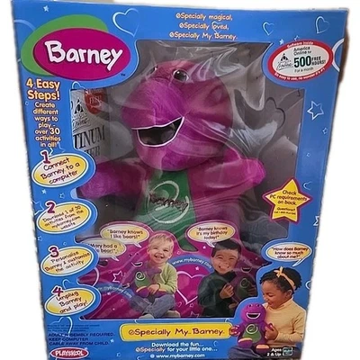 Peluche Hasbro Playskool eSpecial My Barney Talking Singing de colección 2000 Foto 1 de 4