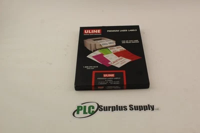 Uline Premium S10424 Premium Laser Labels 8.5 x 5.5 100 Sheets, 200 Labels New - Image 1 of 4