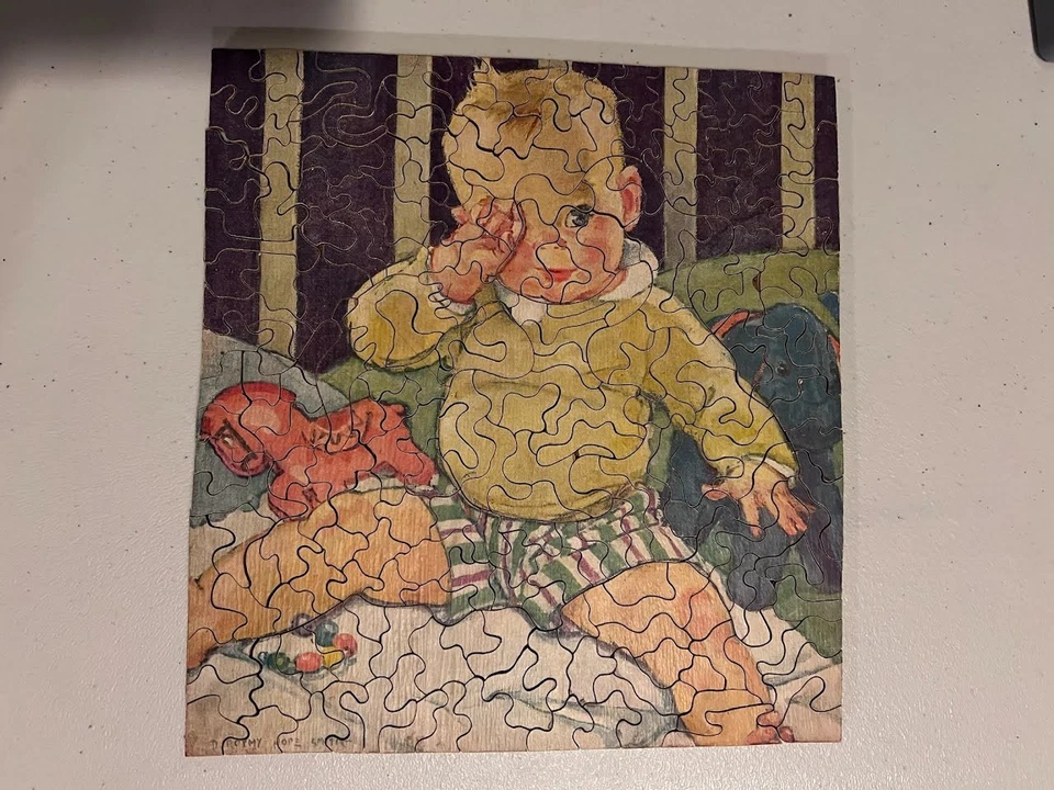 RARE Vintage 1930s Dorothy Hope Smith Fancy Pants Wooden Jigsaw Puzzle 206 Pcs - Image 1 of 4