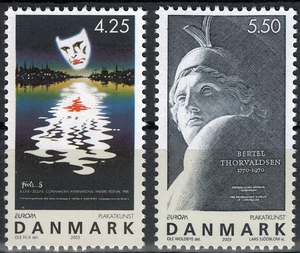 DANIMARCA 2003 Europa 2v MNH** - Picture 1 of 1