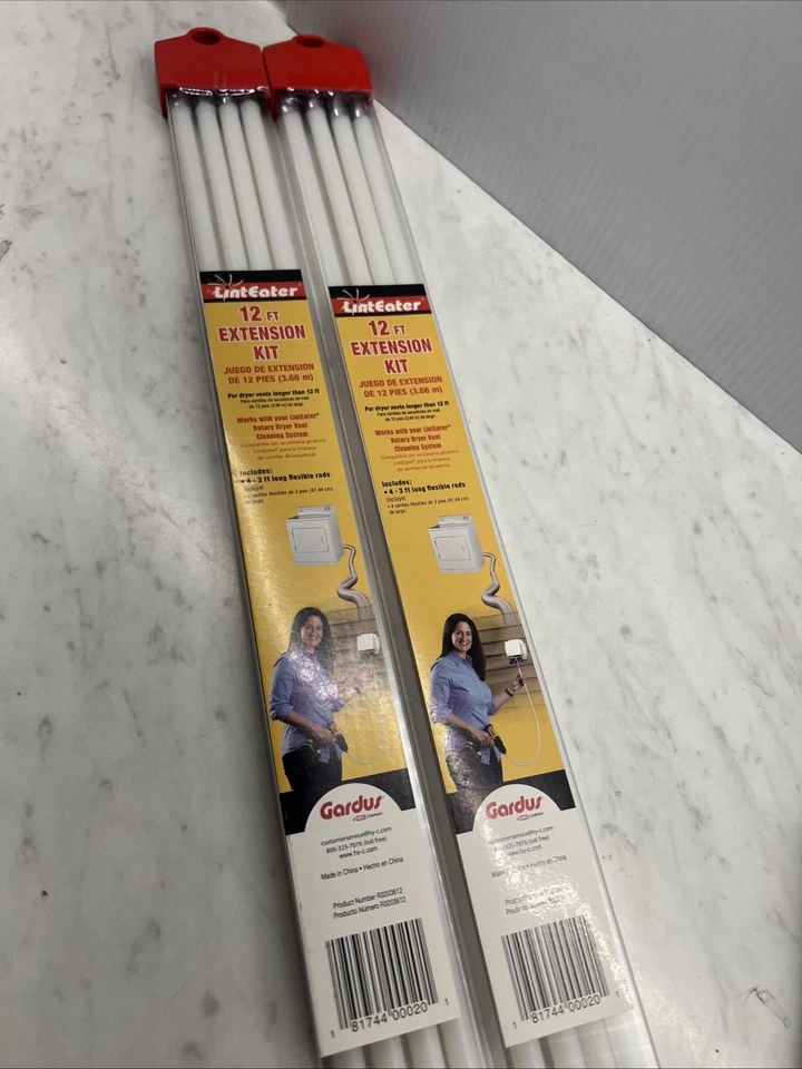 LintEater R3203612 12-Foot Extension Kit for Dryer Vent Cleaning System