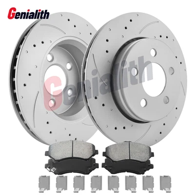 11.89" Front Disc Rotors Brake Pads Kit for 2008 -2012 Dodge Nitro Jeep Liberty - Image 1 of 4