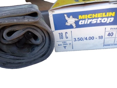 Tubo interior de repuesto para motocicleta Michelin Airstop 3.50/4.00 18 C NOS cantidad 1 Foto 1 de 3
