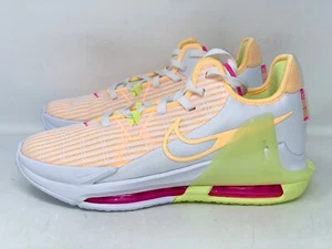 Nike Lebron Witness 6 'Melon Tint' White Sneakers, Size 18 BNIB CZ4052-101 - Picture 1 of 8