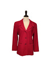 M.T. Morgan Taylor Red Wool Cashmere Blend Blazer Coat 6