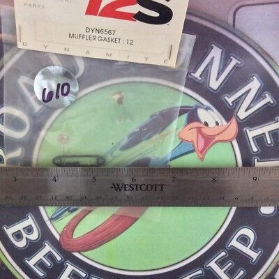 Dynamite DYN6567 Muffler Gasket; 12 OrignalNewOldStock 🇺🇸USA Shipped - Image 1 of 3